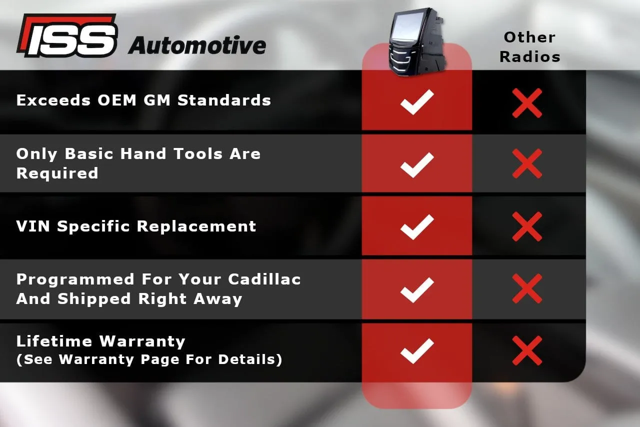 2016 Cadillac ATS Radio Replacement