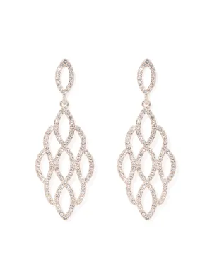 Abigail Diamante Cluster Drop Earrings