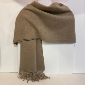 Adele - Cashmere Wool Blend Scarf - Taupe