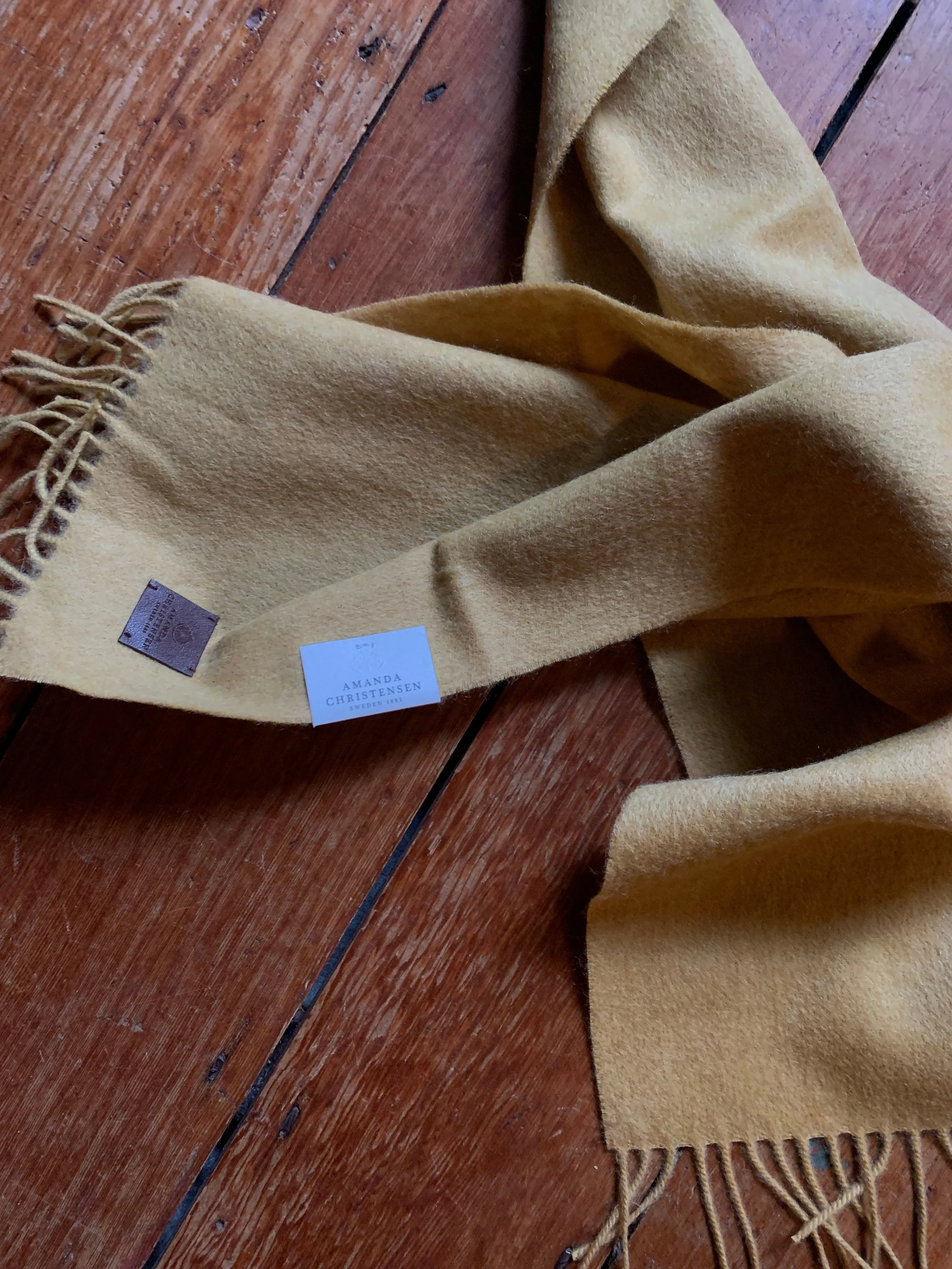 Amanda Christensen - Scarf - Italian Wool - English Mustard