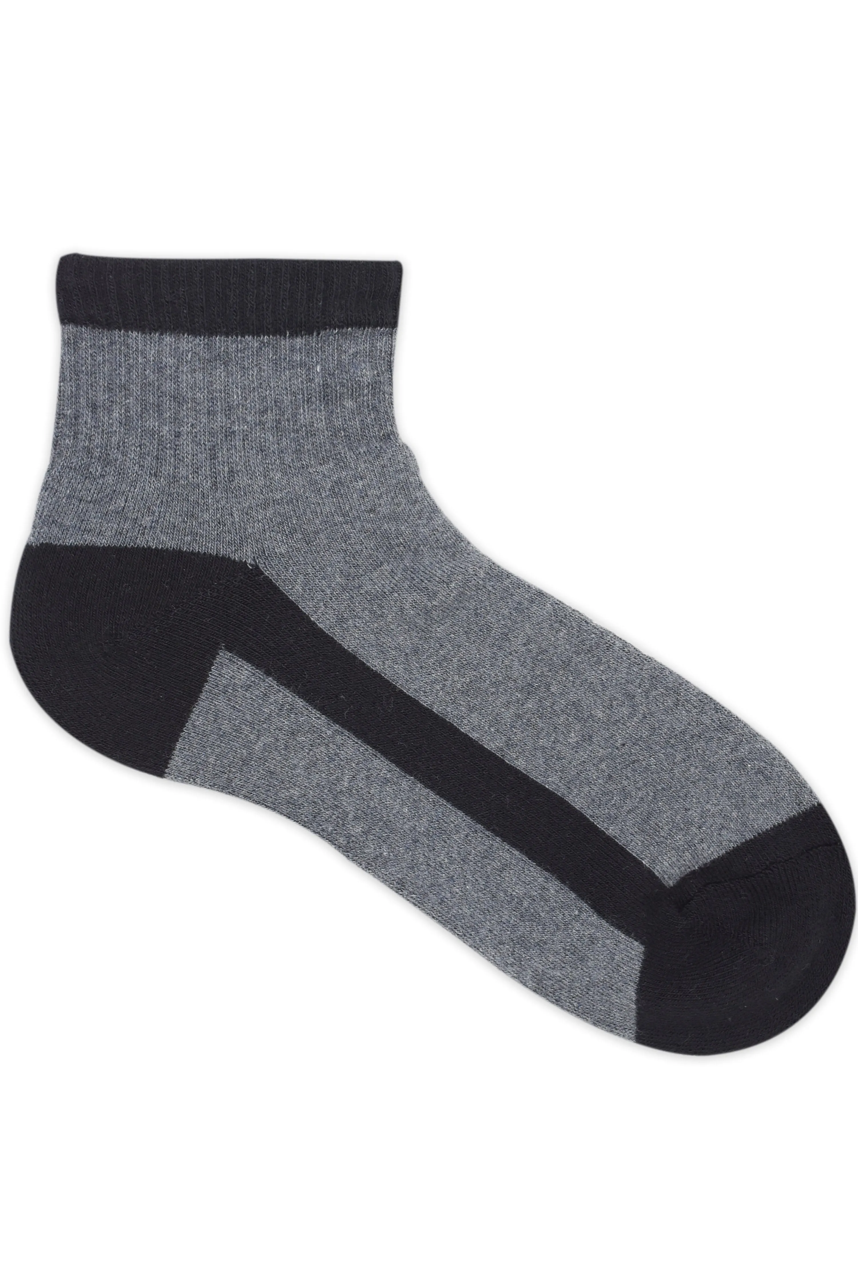 Balenzia Men Cushioned High Ankle socks - Dark Grey, Light Grey,Black -(Pack of 3 Pairs/1U)- Sports Socks