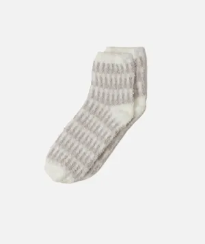 Barefoot Dreams CozyChic Stripe Geo Tennis Socks