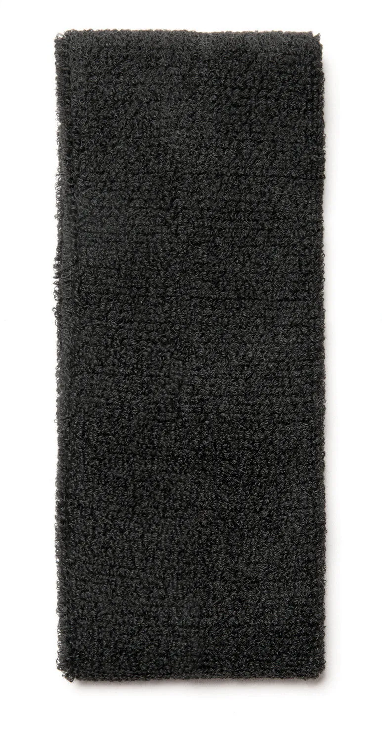 Black Basketball Toweling Headband