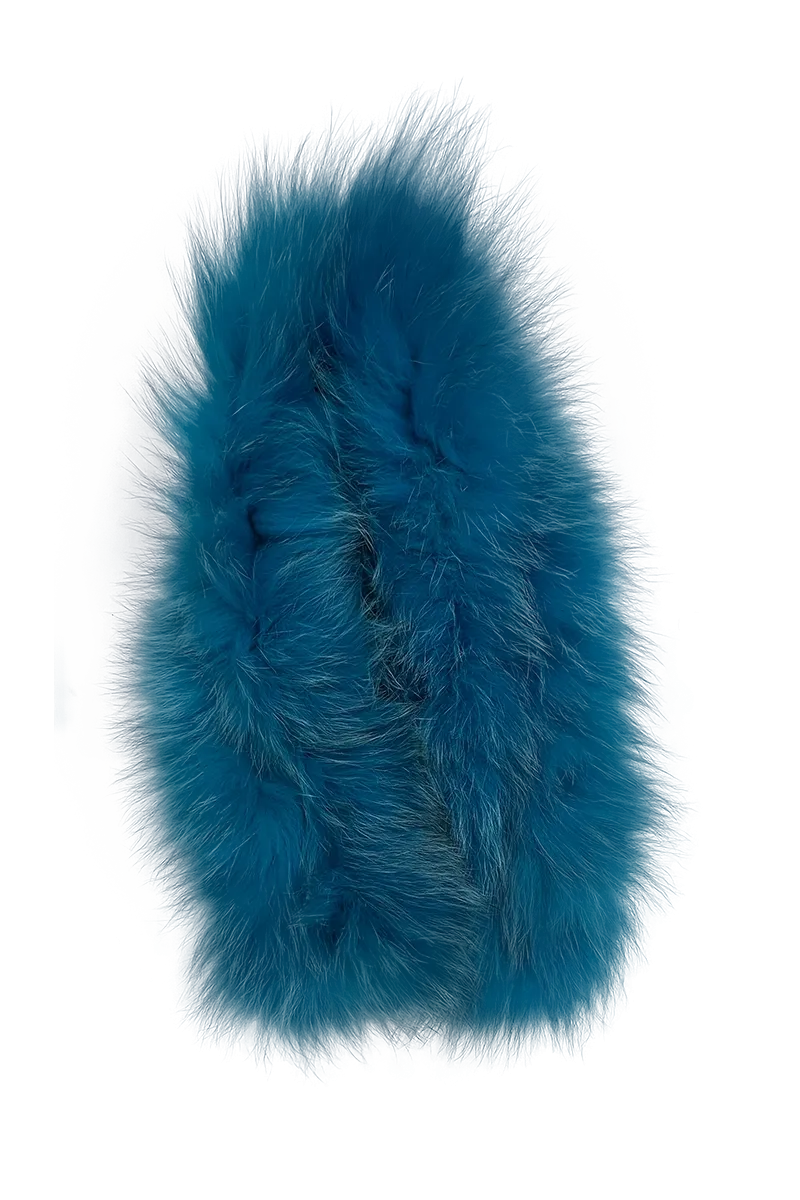 Bold Fox and Rabbit Clip Fur Scarf