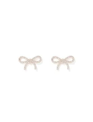 Brenda Stone Bow Earrings