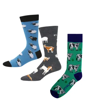 Bundle 3 Pairs of Men's Socks - Old MacDonald