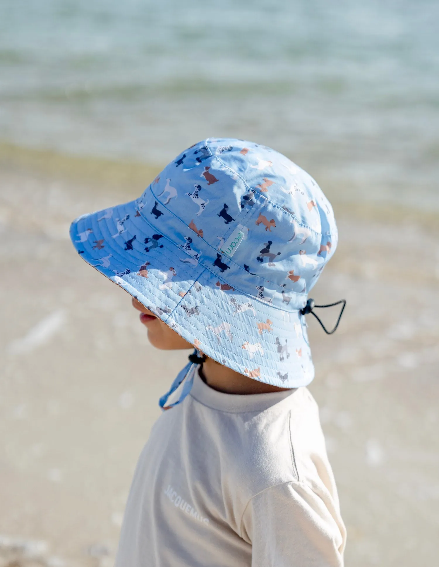 Central Park Doggies Wide Brim Bucket Hat