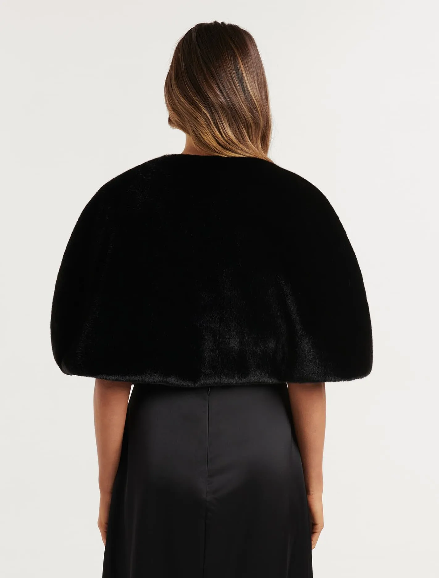 Clarissa Faux Fur Capelet