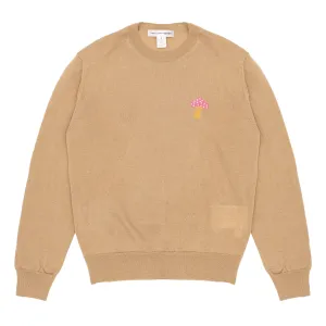 COMME des GARÇONS Shirt x Brett Westfall Knit Mushroom Sweater - Beige