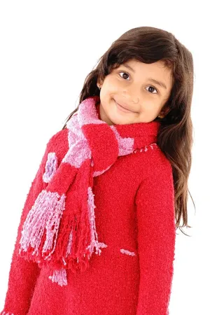 Cozy Striped Scarf for Kids