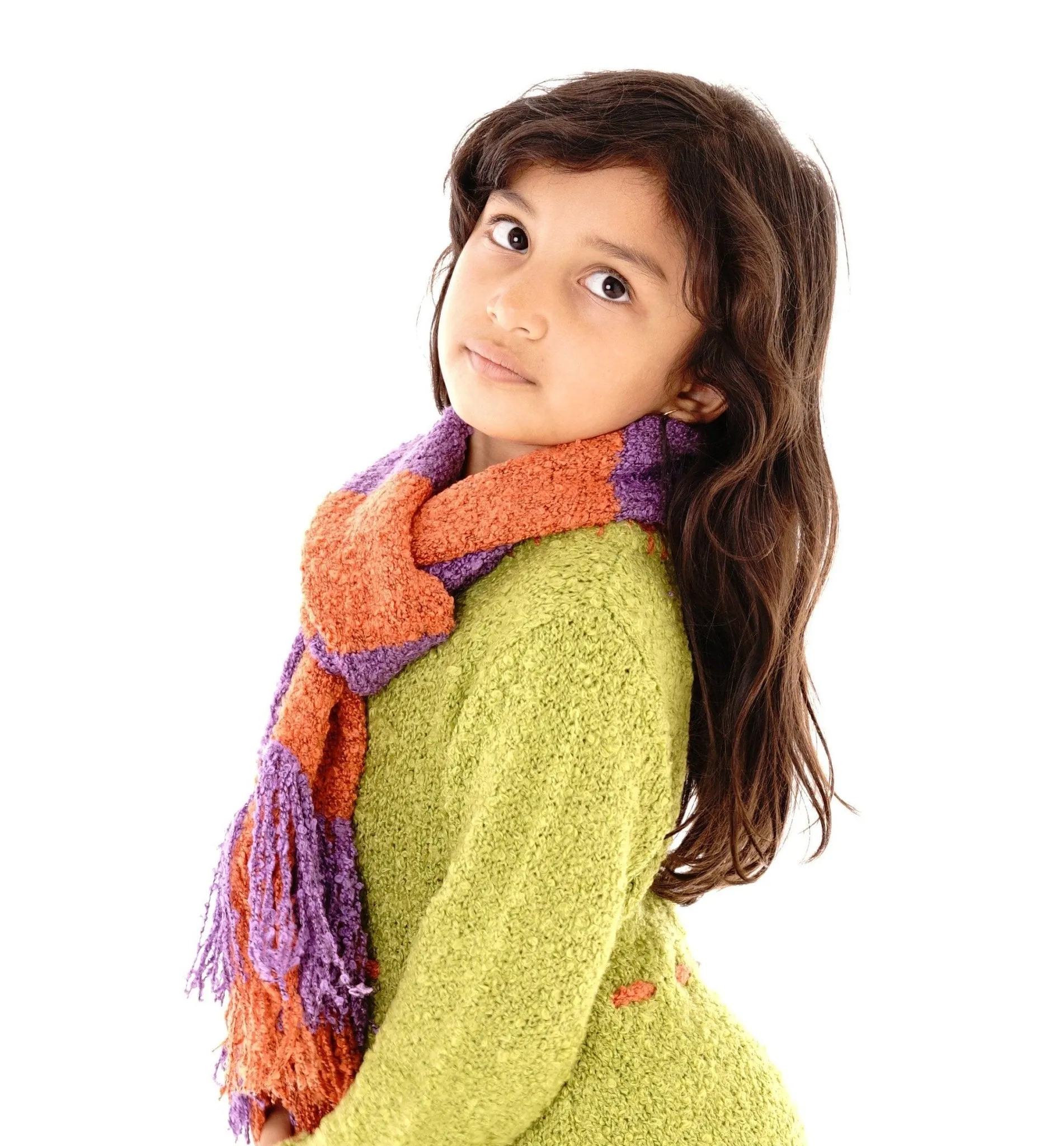 Cozy Striped Scarf for Kids