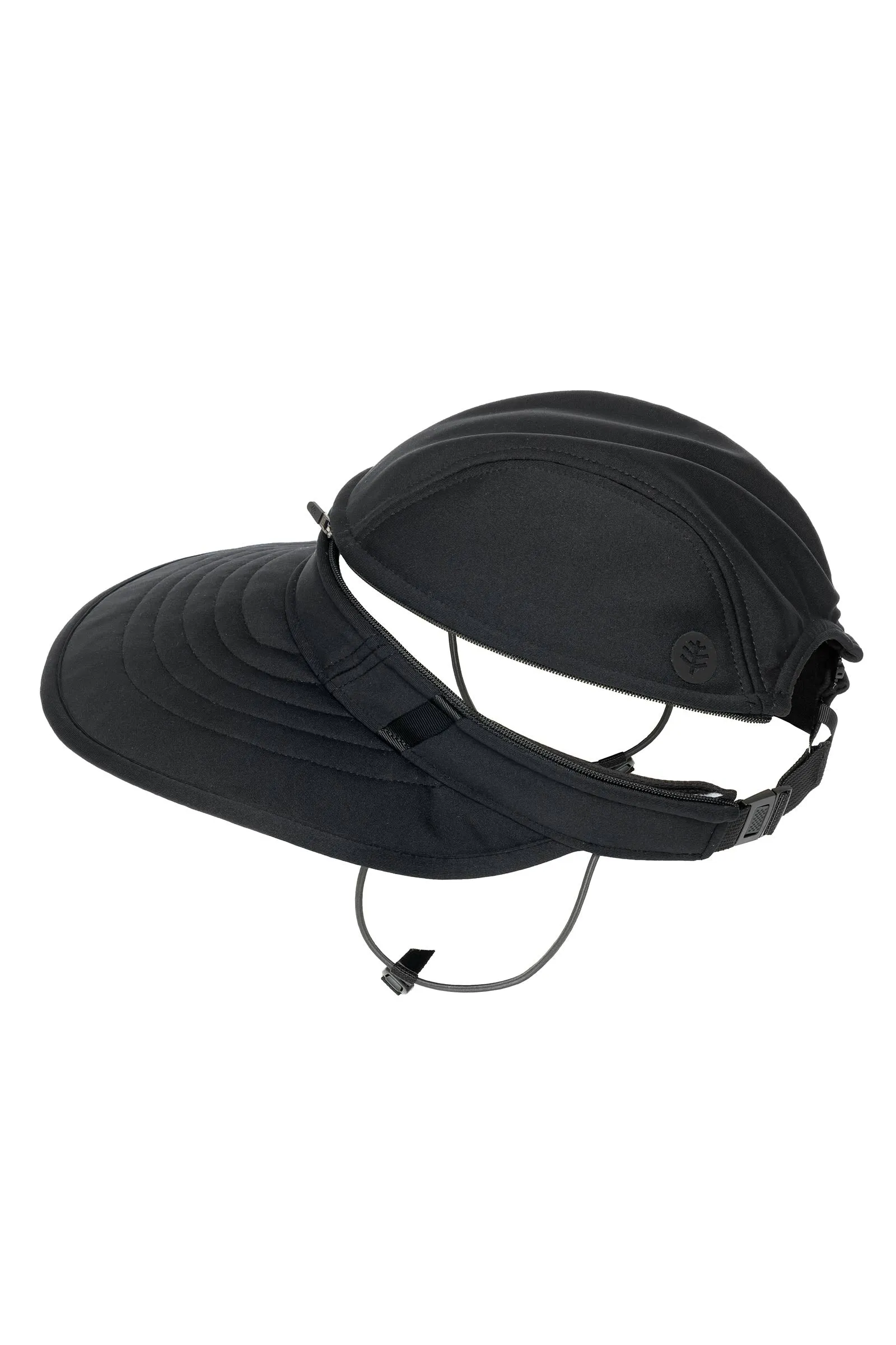 Delray Convertible Swim Visor  |  Black