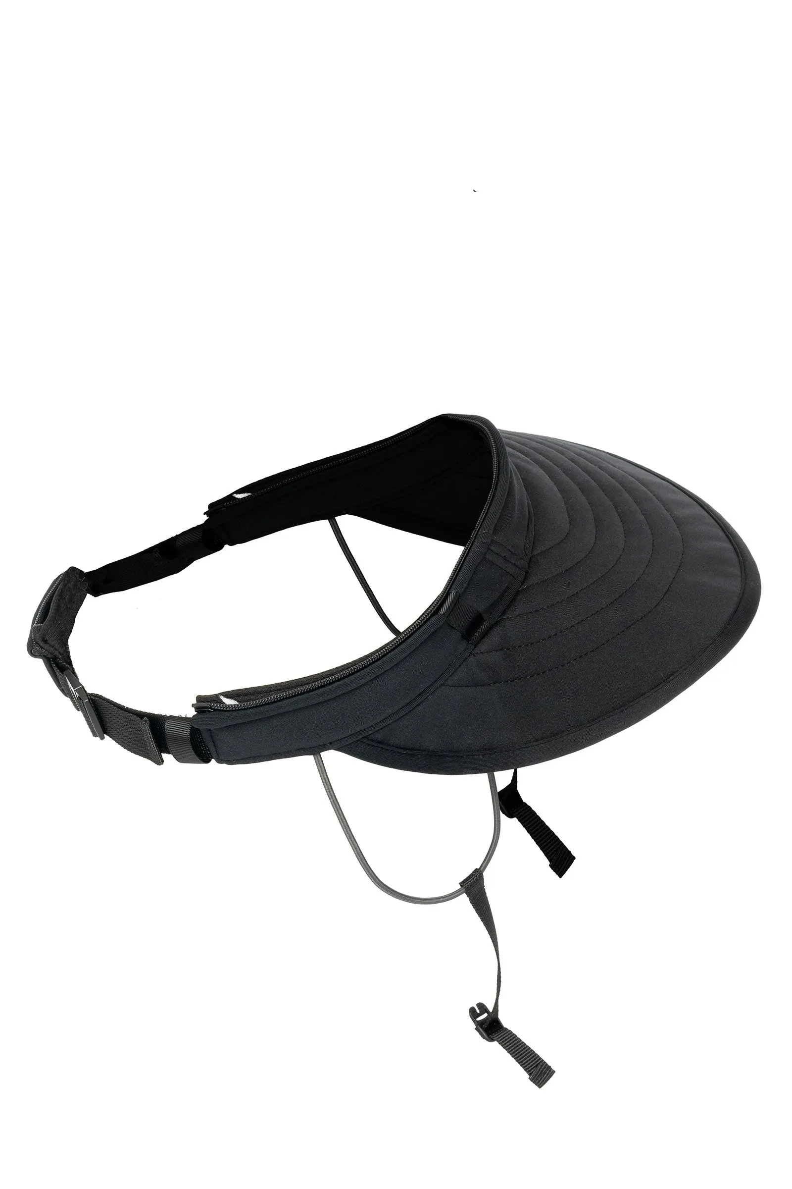 Delray Convertible Swim Visor  |  Black