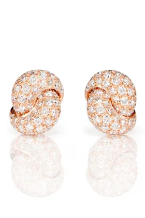 Diamond Love Knot Earrings