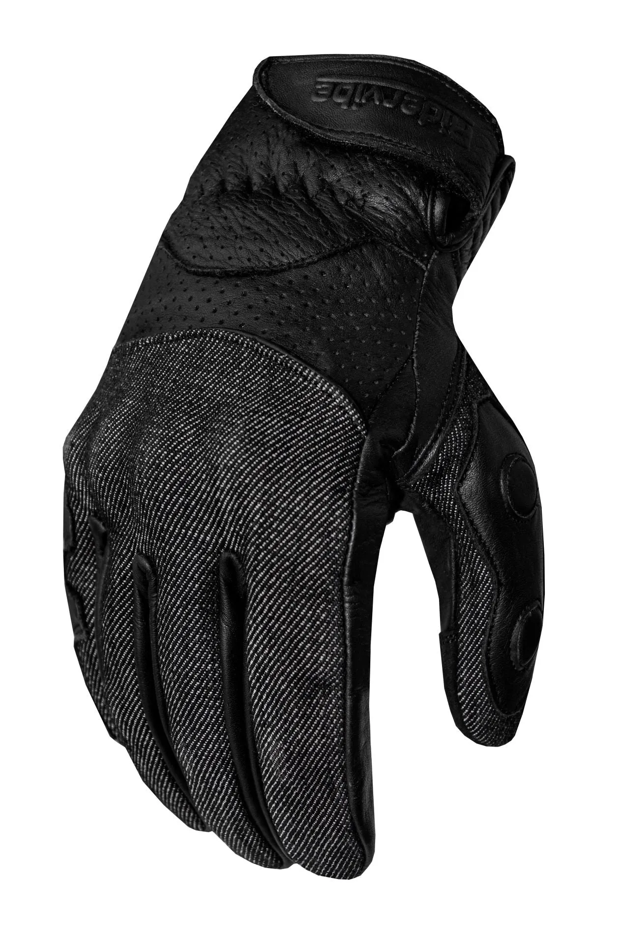 Dream Apparel Leather and Denim combination gloves