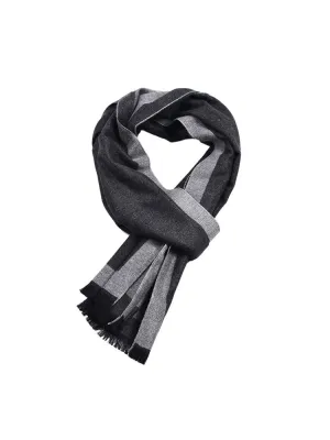 Faux-Cashmere Plaid Scarf