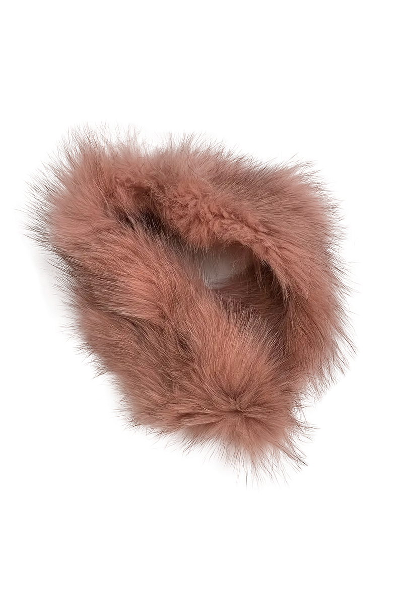 Fox Belly Tricot Fur Collar