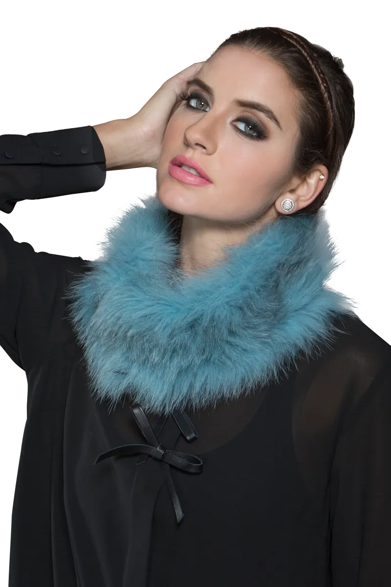 Fox Belly Tricot Fur Collar