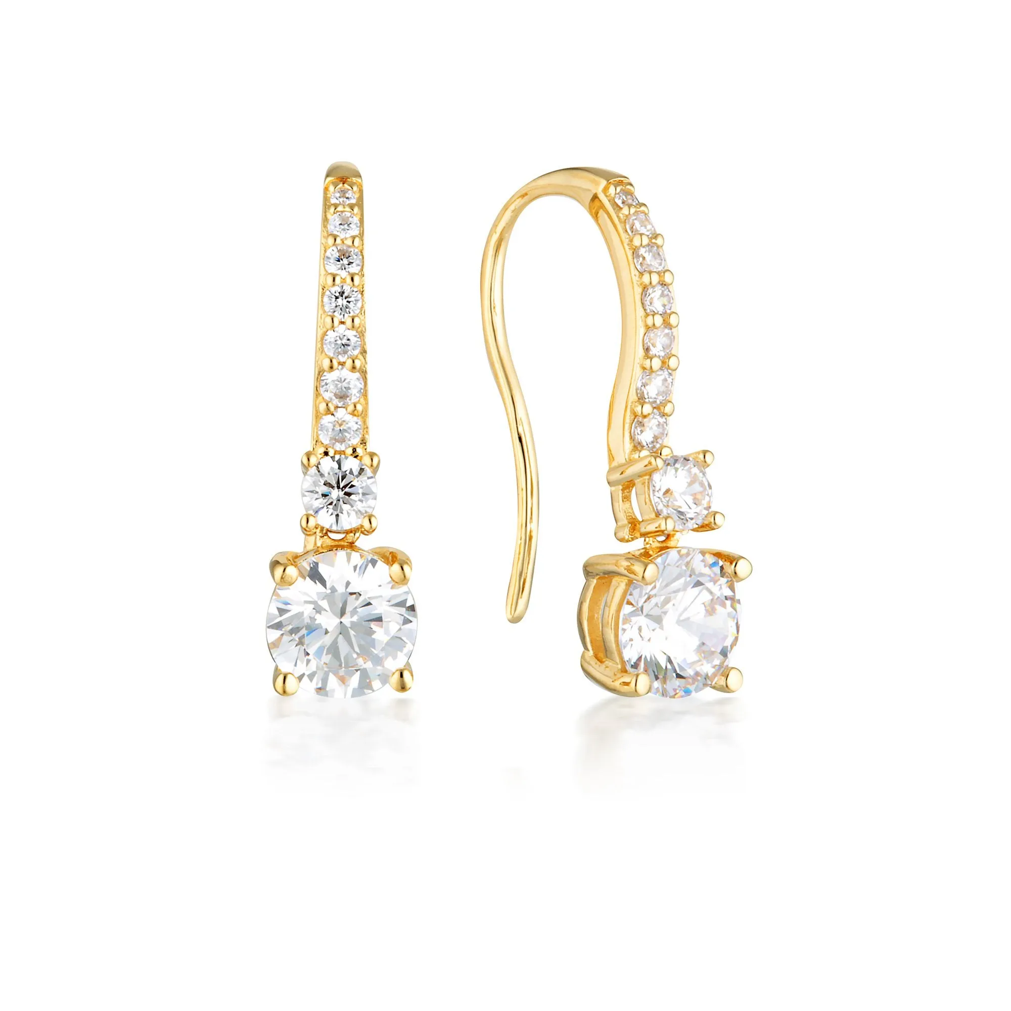 GEORGINI ICONIC BRIDAL DAPHNE EARRINGS GOLD