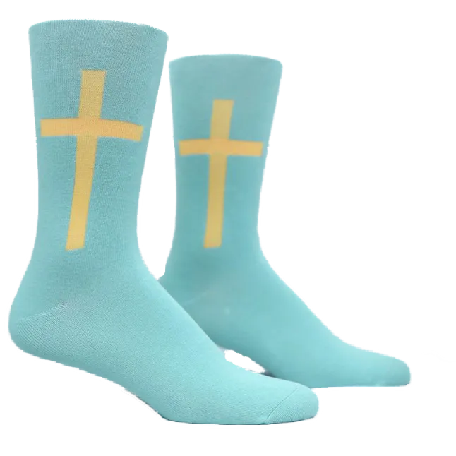 Golden Cross Sage Sock