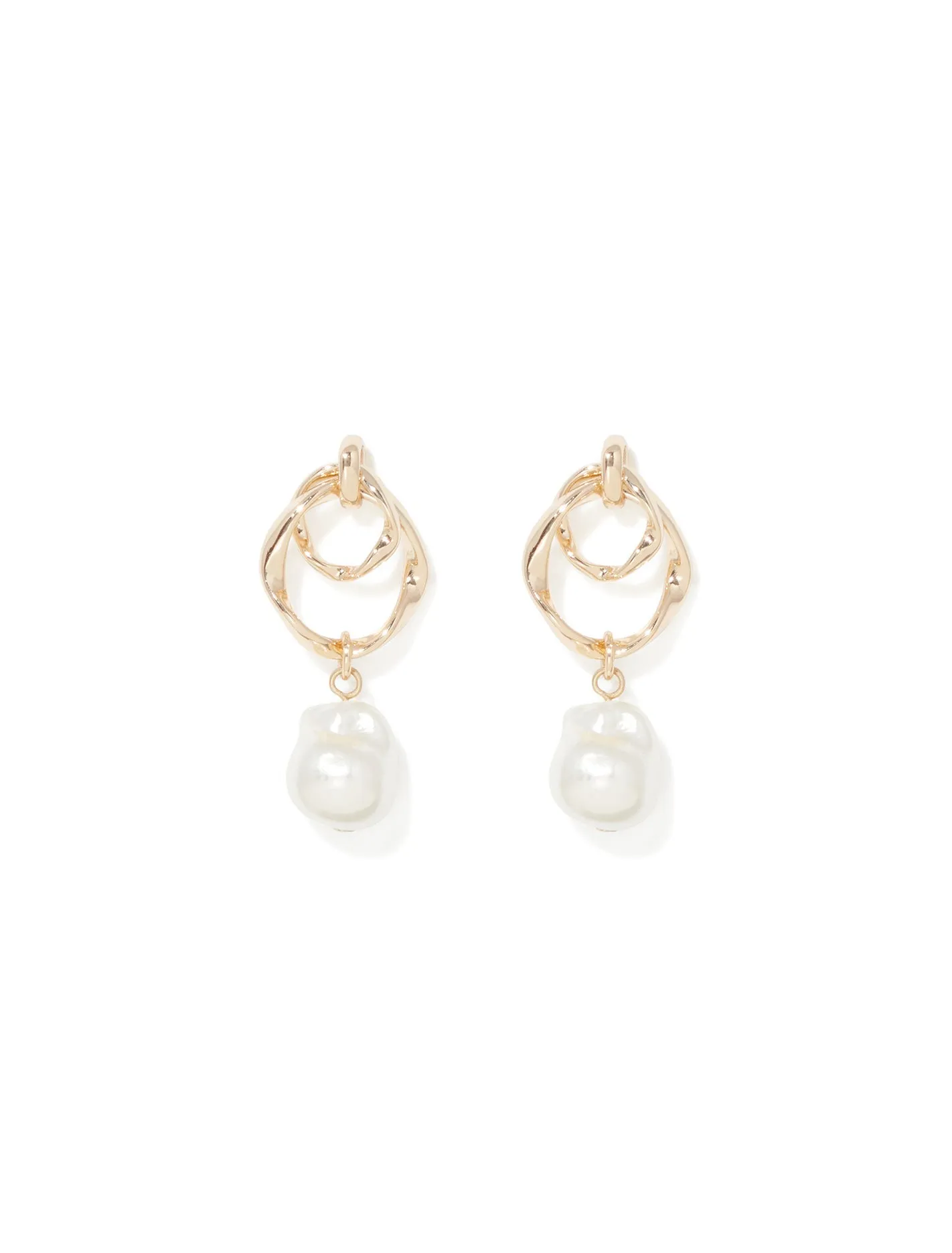 Holly Stud Earrings Pearl Drop Earrings