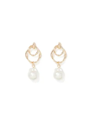 Holly Stud Earrings Pearl Drop Earrings