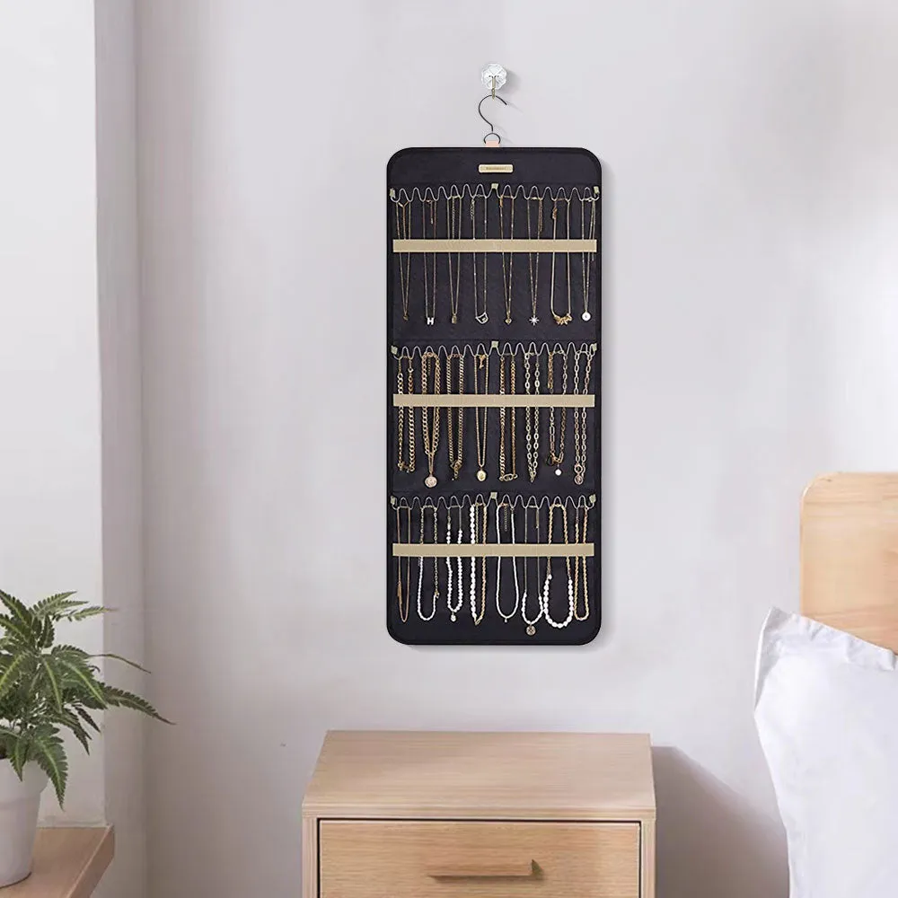 Hook Type Hanging Anti-Tangle Necklace Jewelry Organizer