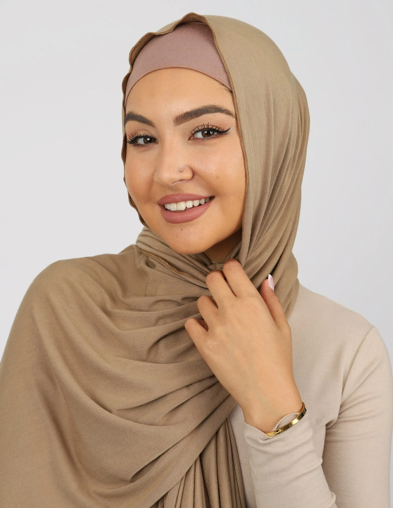 Jersey Scarf - Shades of Brown