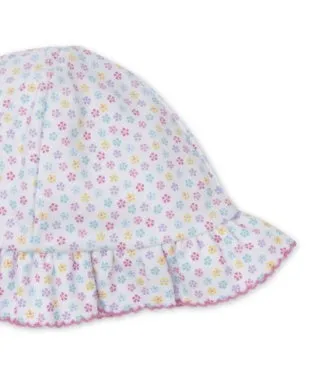 Kissy Kissy Flowers and Flamingos Reversible Sun Hat