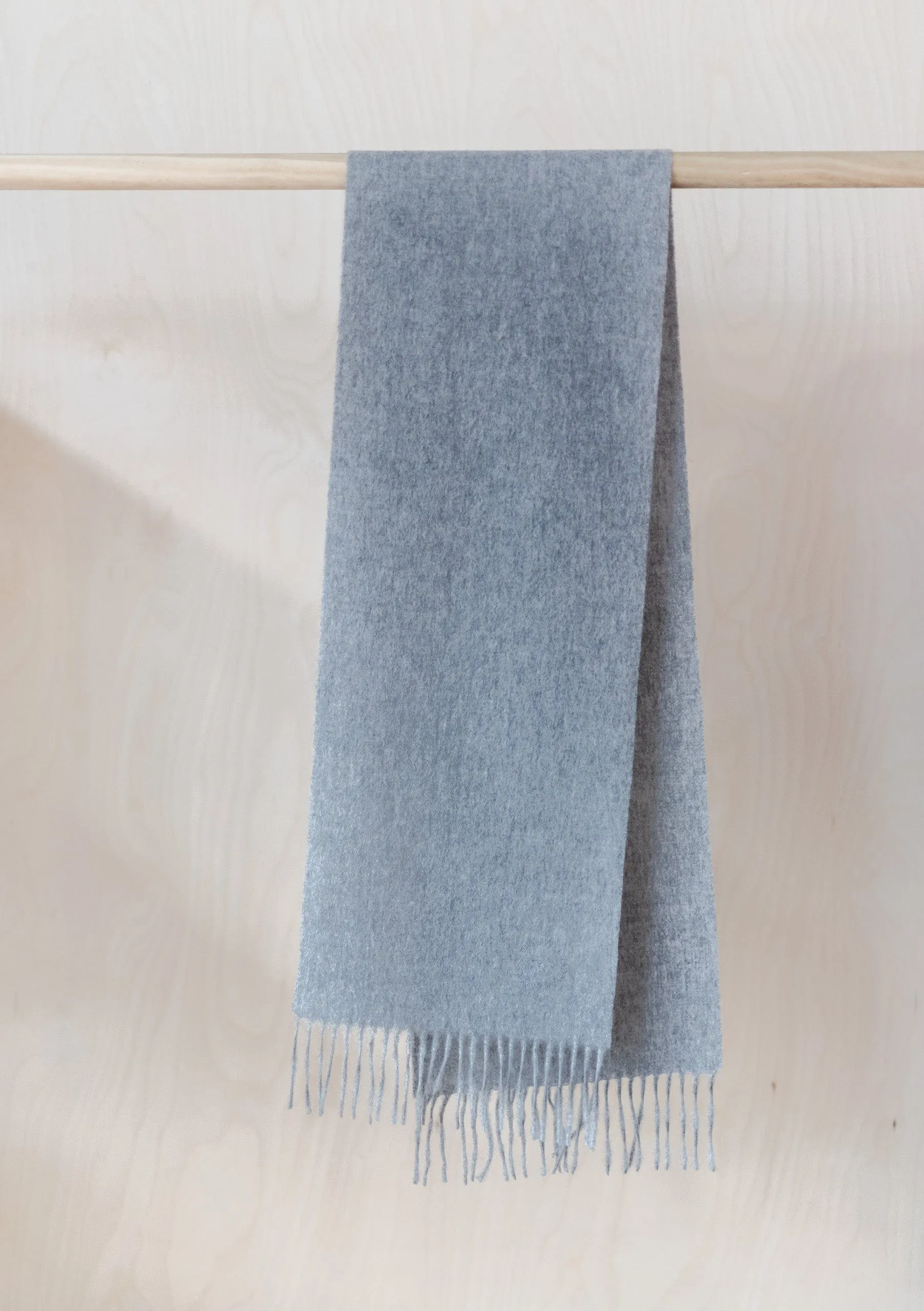 Lambswool Kids Scarf in Grey Melange