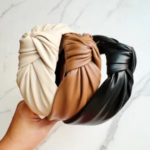 Leather Better Knotted Headband