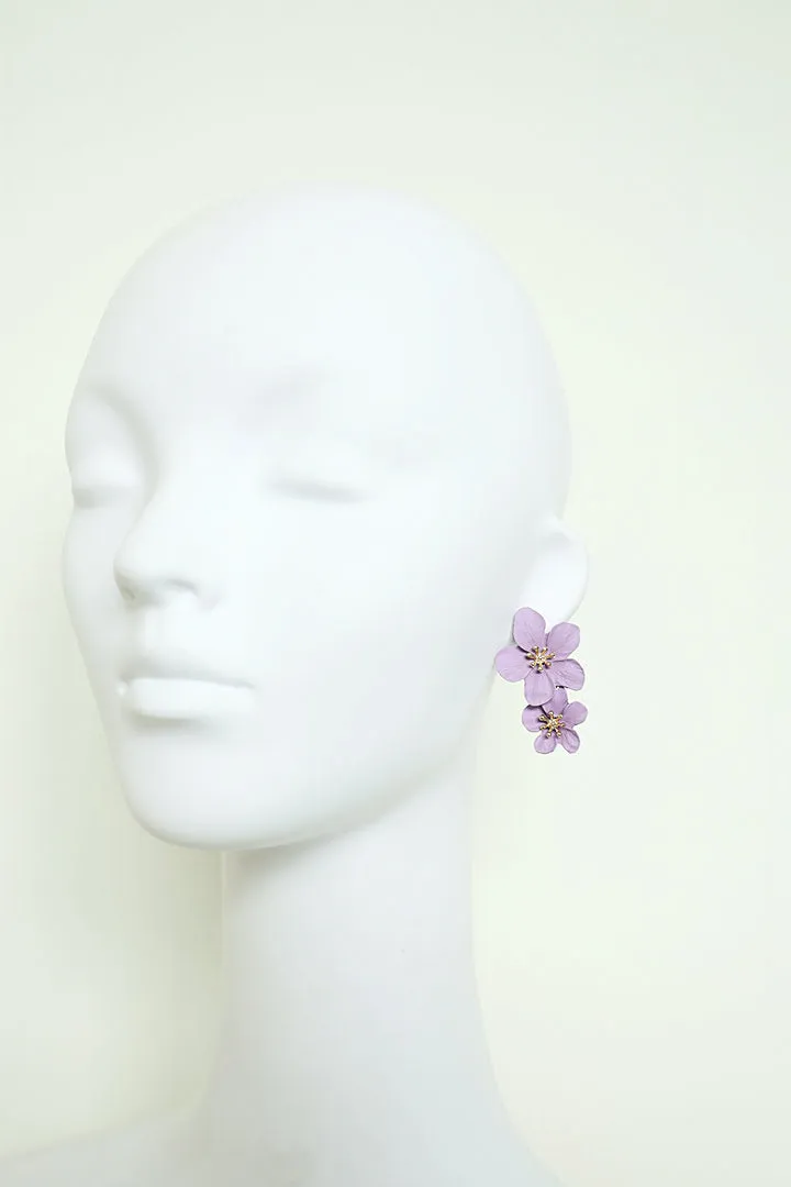 Lilac Floral Earrings