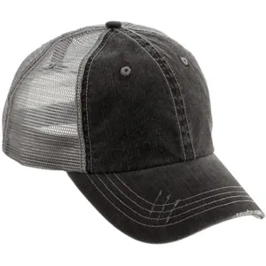 Low Profile Herringbone Cotton Twill Soft Mesh Trucker Hats