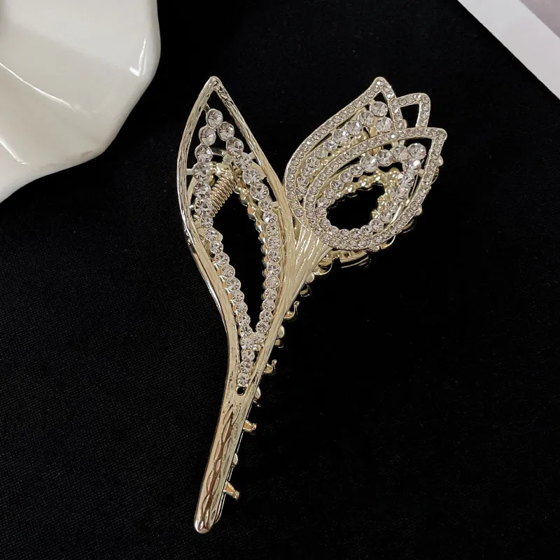 Luxury Rhinestones and Pearls Elegant Hair Claw Clip Collection