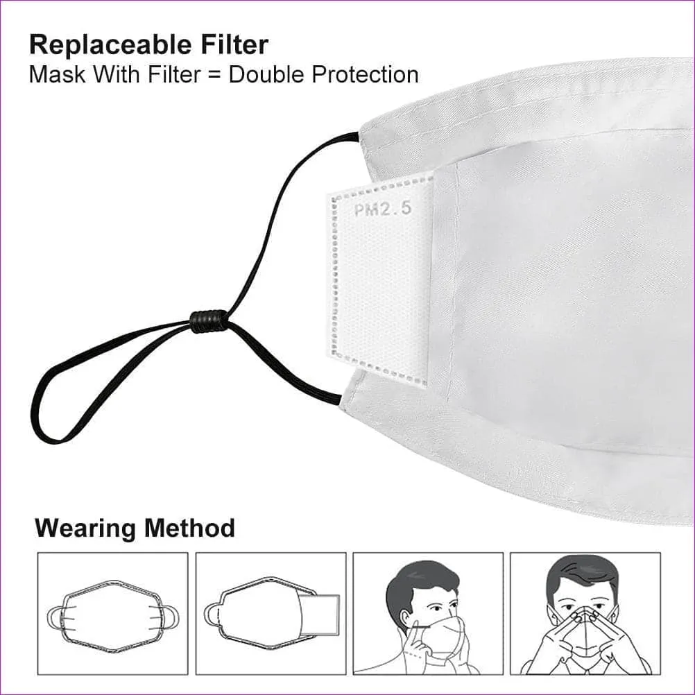 Medical Symbol Face Mask with Filter Element