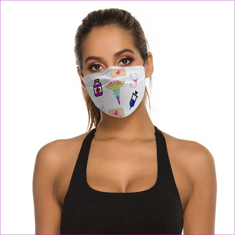 Medical Symbols Face Mask with Filter Element