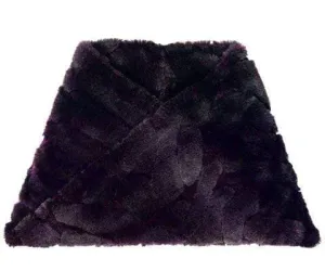 Men's Neck Warmer - Luxury Faux Fur in Aubergine Dream -  Sold Out!