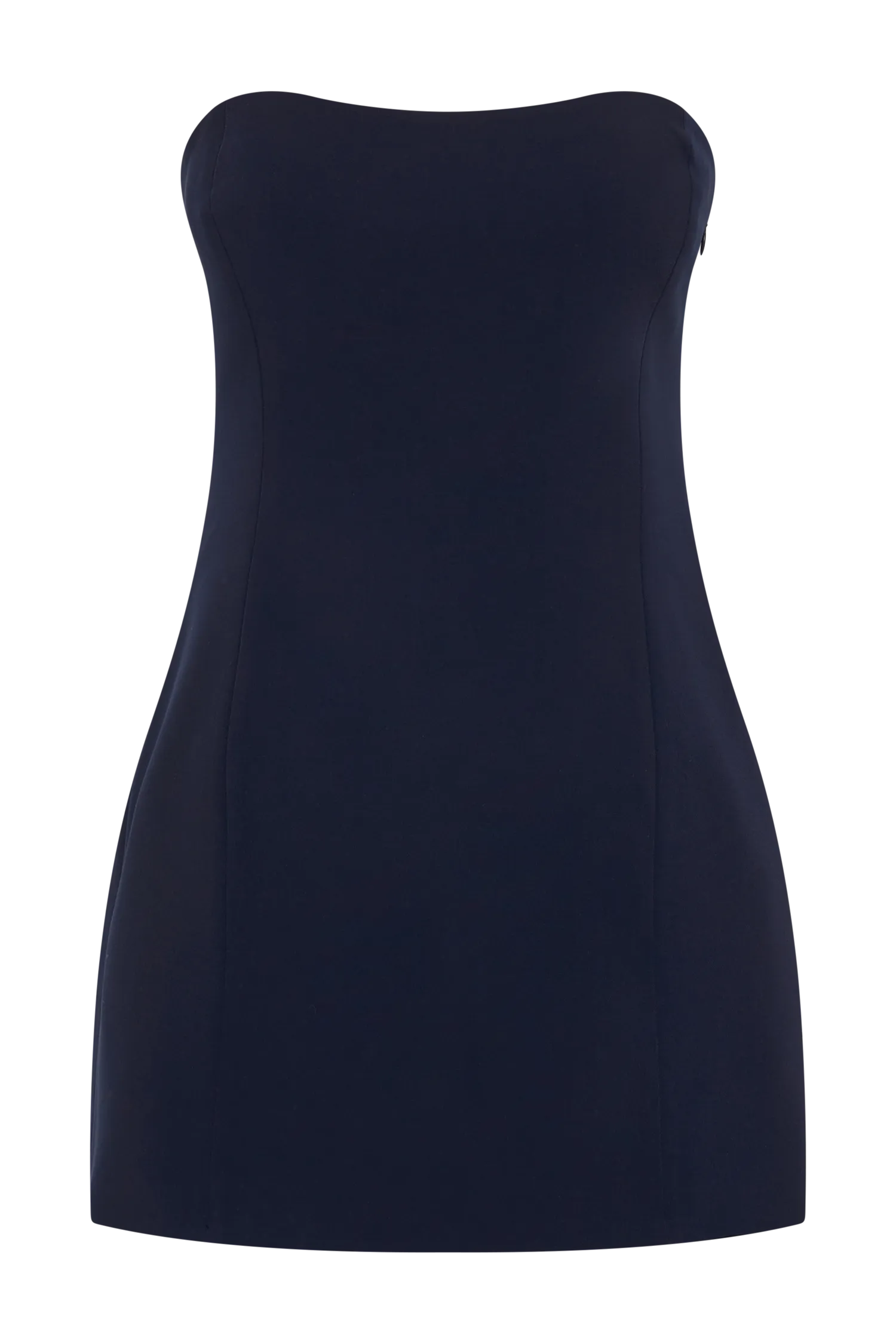 Neeka Strapless Bow Back Mini Dress - Navy