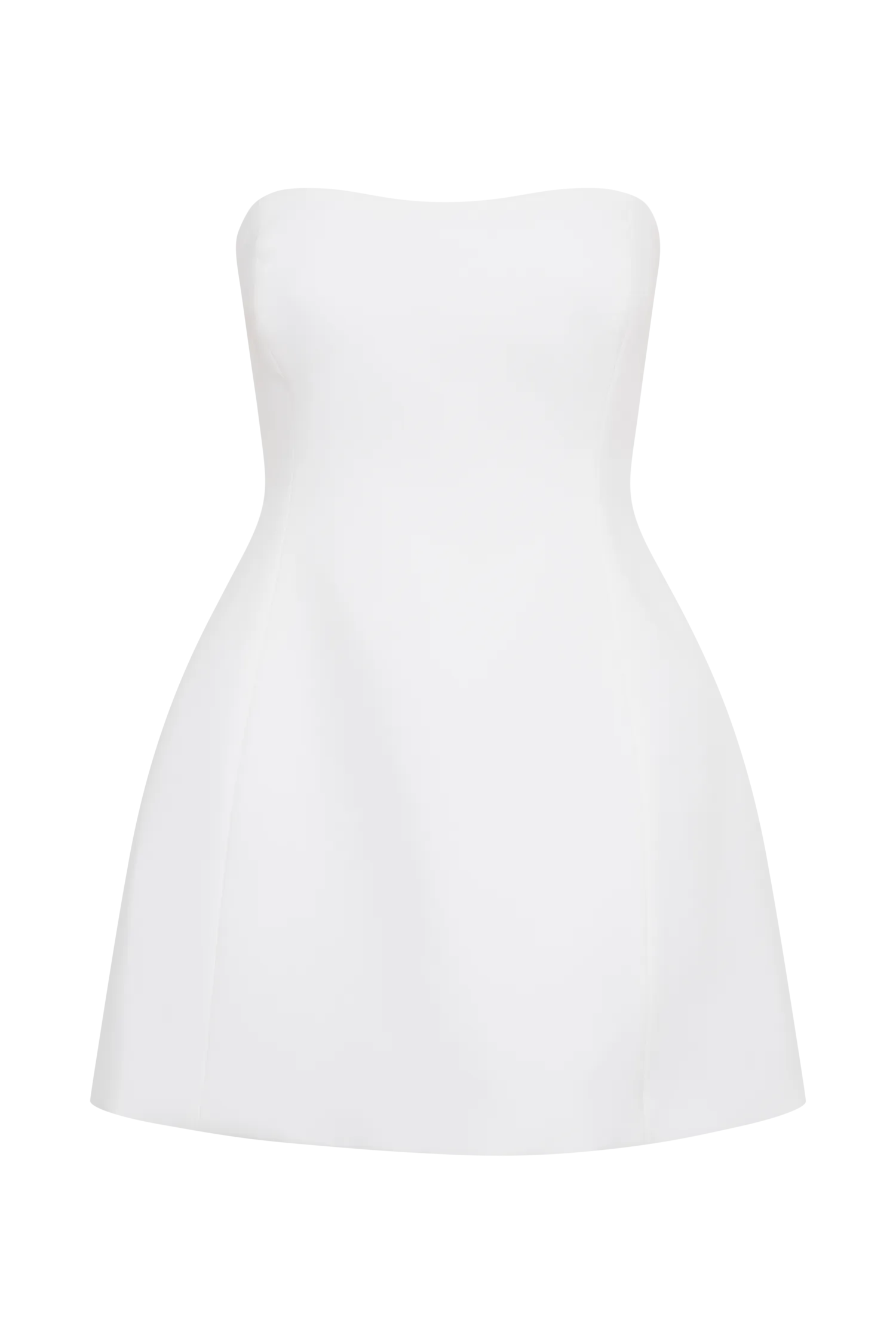 Neeka Strapless Bow Back Mini Dress - White