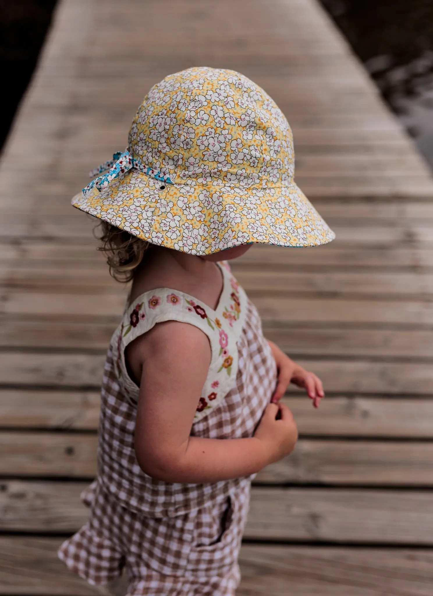 Poppie Wide Brim Reversible Sunhat