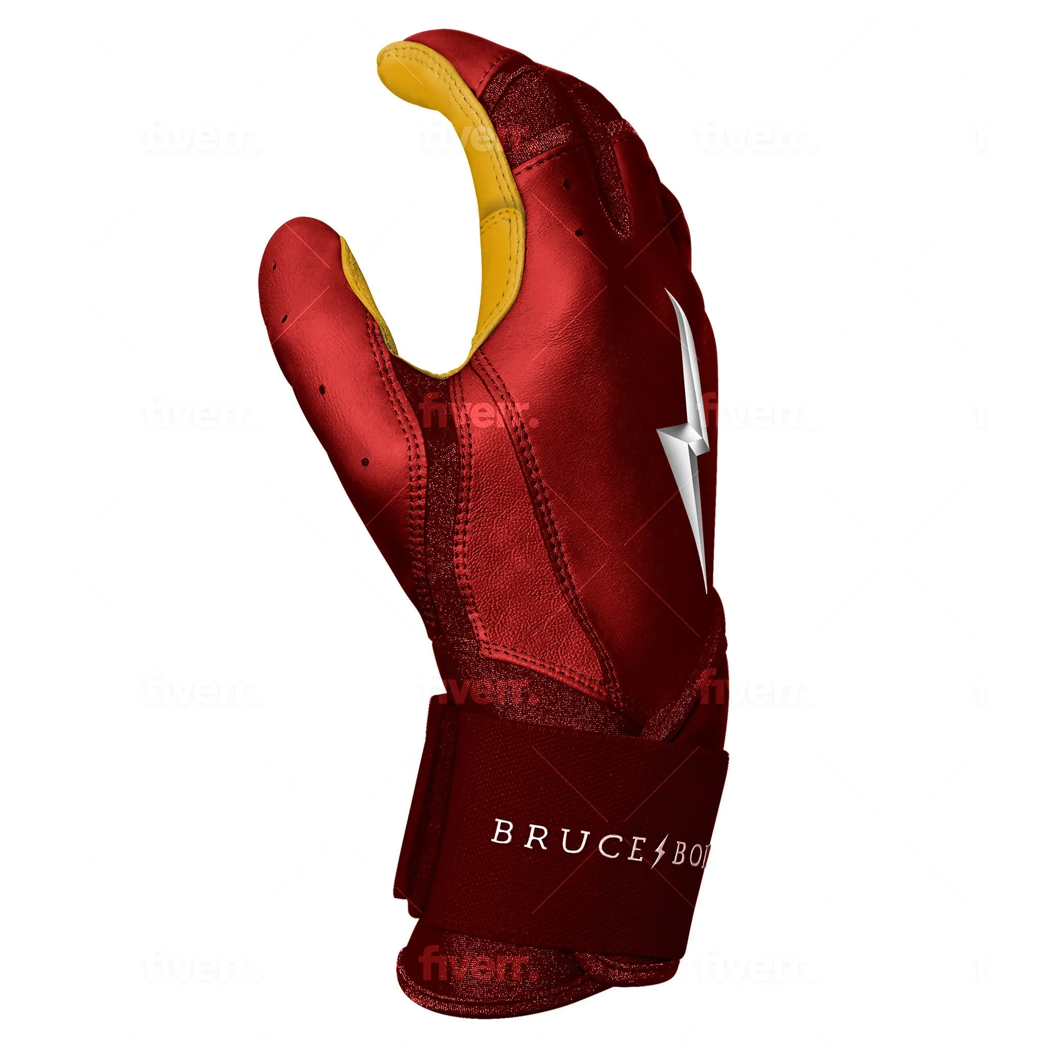 PREMIUM PRO Long Cuff Batting Gloves | MAROON