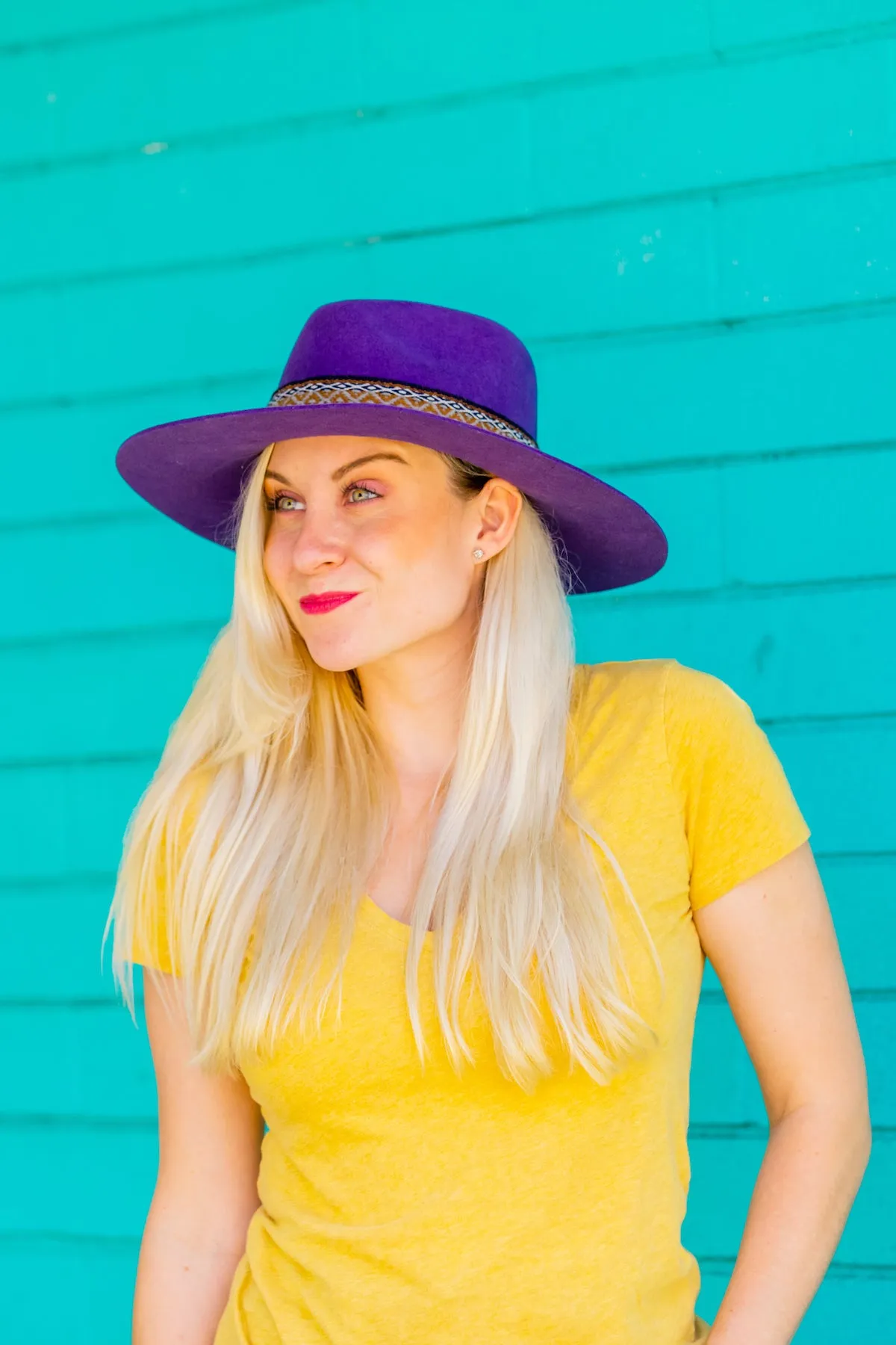 Purple Western Hat