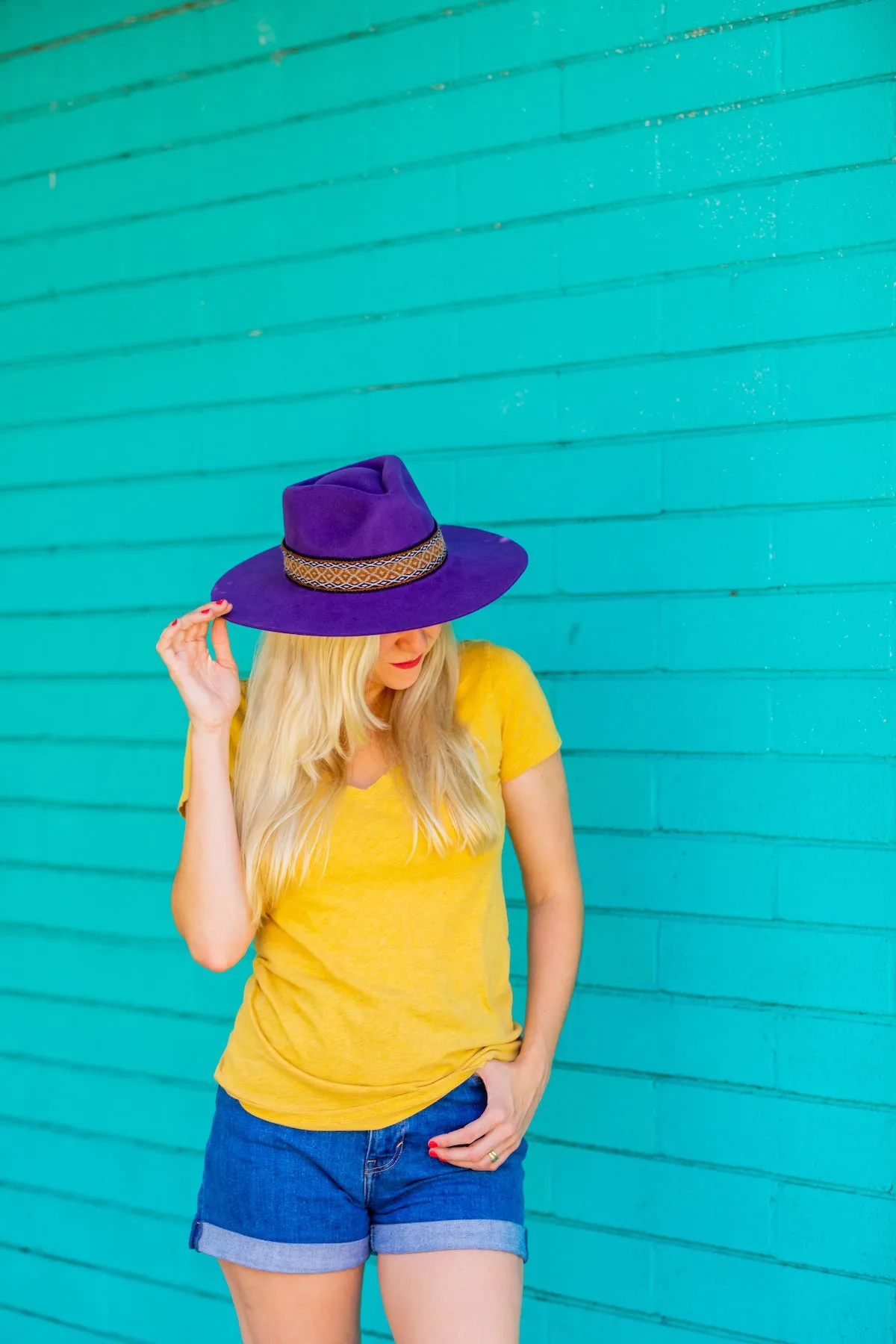 Purple Western Hat