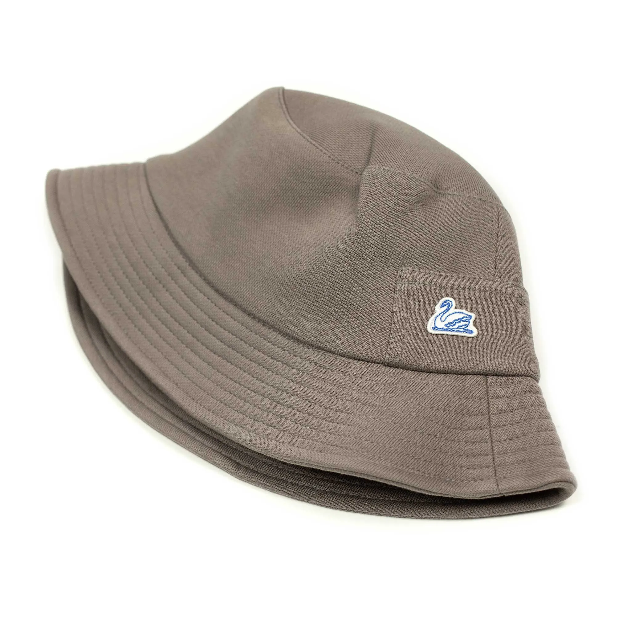 "Vintage Fleece" bucket hat in grain taupe cotton