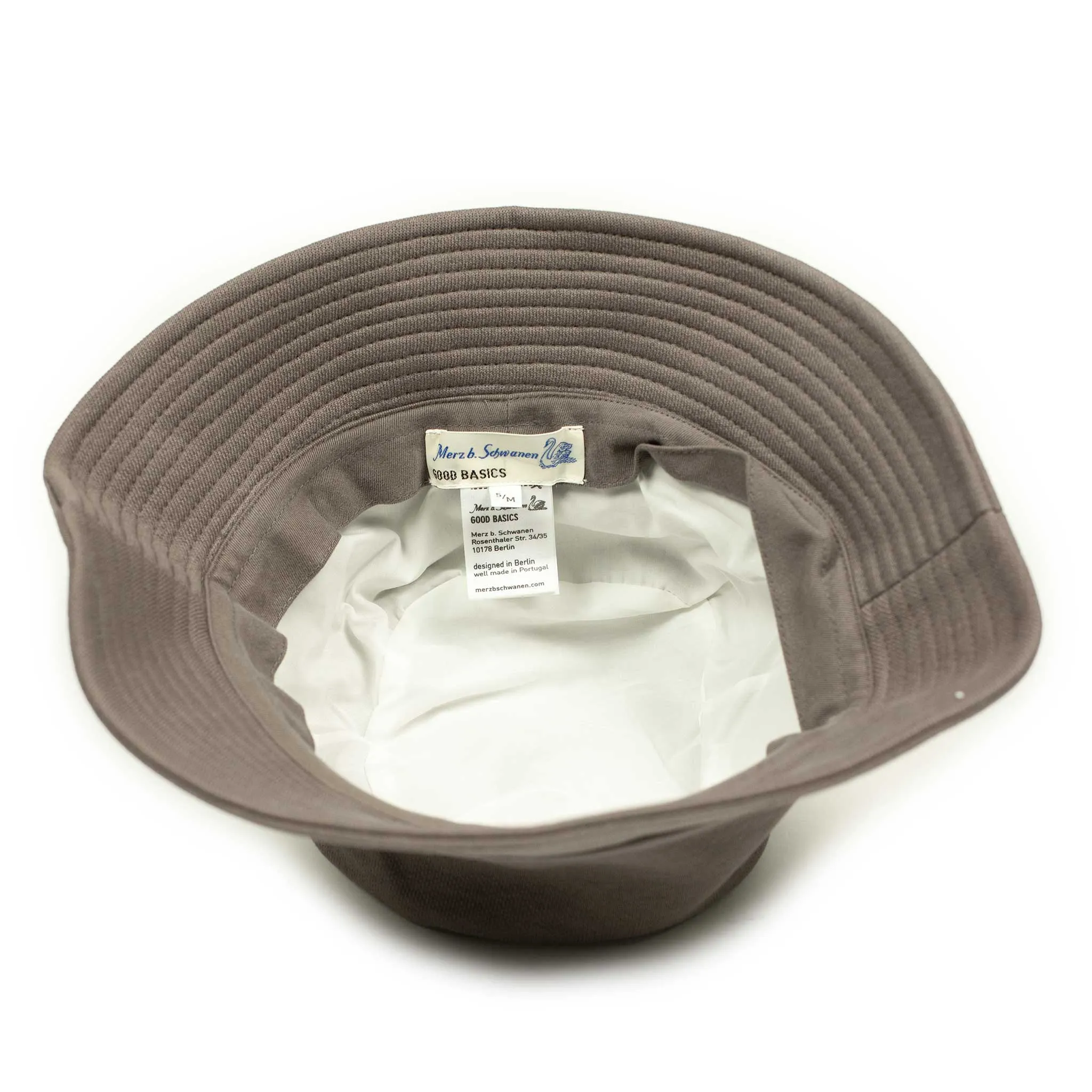 "Vintage Fleece" bucket hat in grain taupe cotton