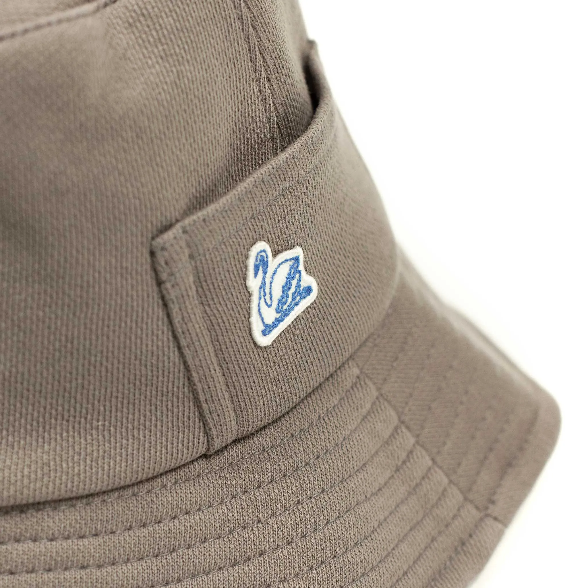 "Vintage Fleece" bucket hat in grain taupe cotton