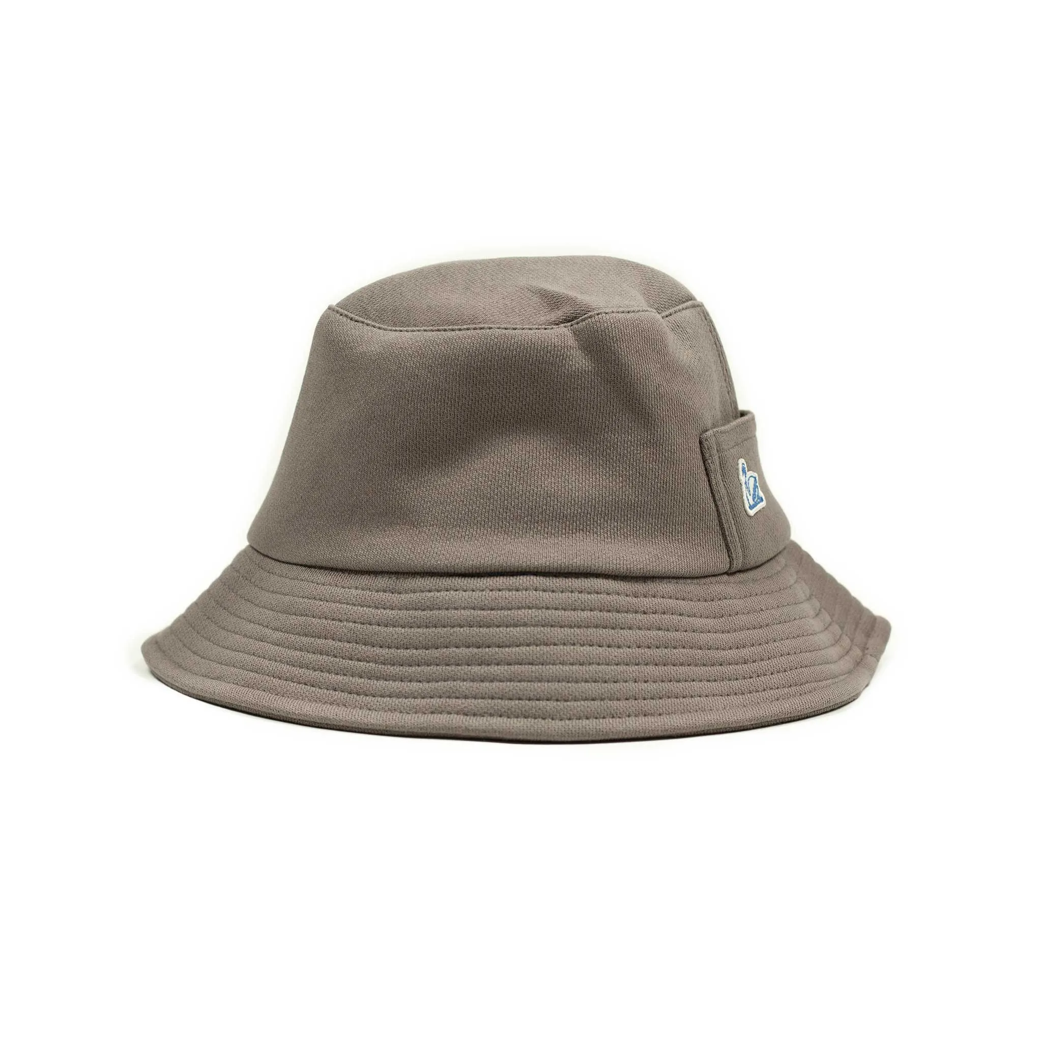 "Vintage Fleece" bucket hat in grain taupe cotton