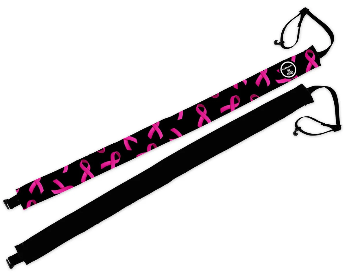 RAVEbandz Adjustable Headbands  - (Black Breast Cancer)