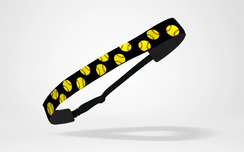 RAVEbandz Adjustable Headbands (Sporty Softball Theme)