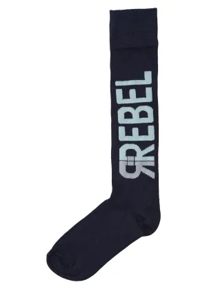 REBEL Logo Socks - Navy